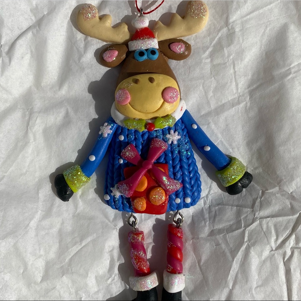 Reindeer  Macy's Resin Christmas Ornament